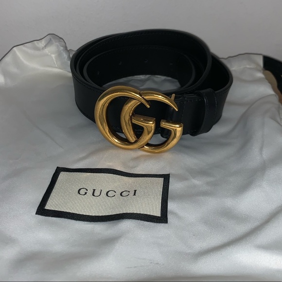 Gucci Accessories - Gucci leather belt with Double G buckle